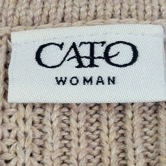 Cato Ribbed Cardigan Sweater Women's Size 14/16W - Picture 4 of 8